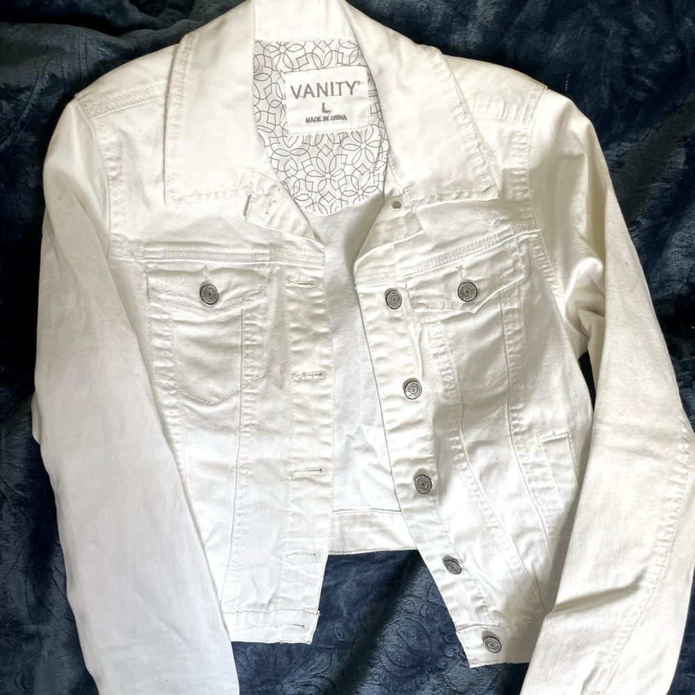 White jean jacket!